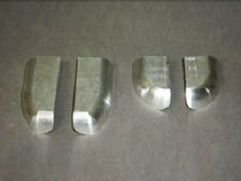 鋁制件去氧化皮、啞光處理前后